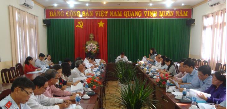 Đoàn giám sát theo của Ban Thường vụ Tỉnh ủy Tây Ninh làm việc với Ban Thường vụ Huyện ủy Hòa Thành